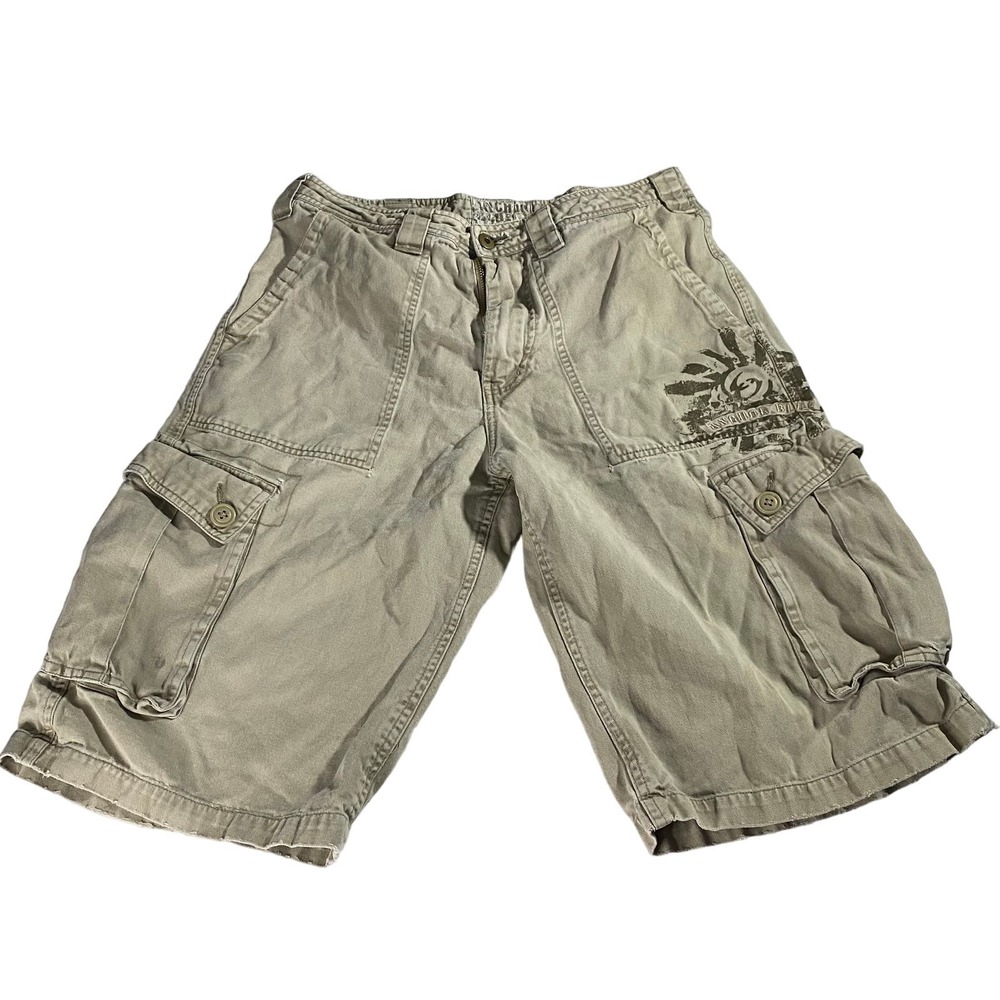 Anchor Blue Cargo Shorts Men's 30 y2k